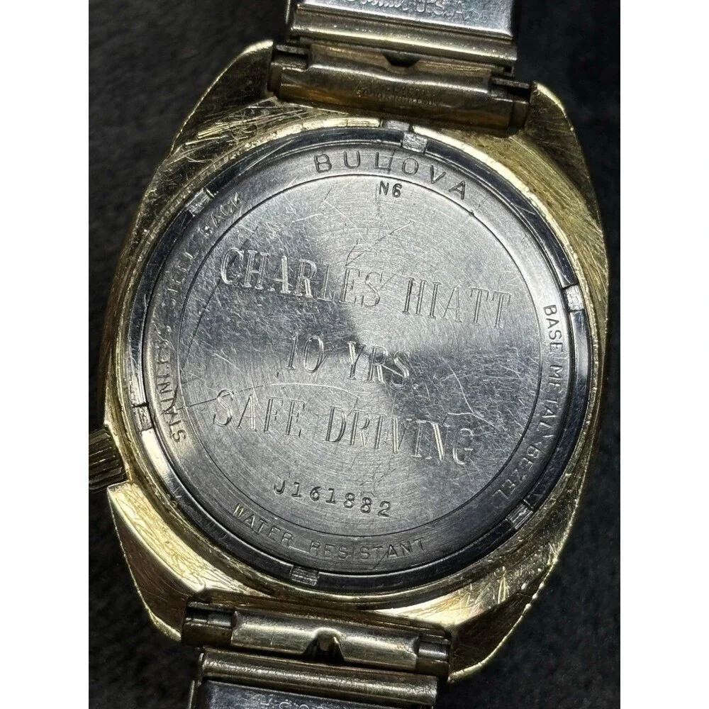 Vintage Accutron 2180 Bulova Wristwatch, Speidel Band Needs Work